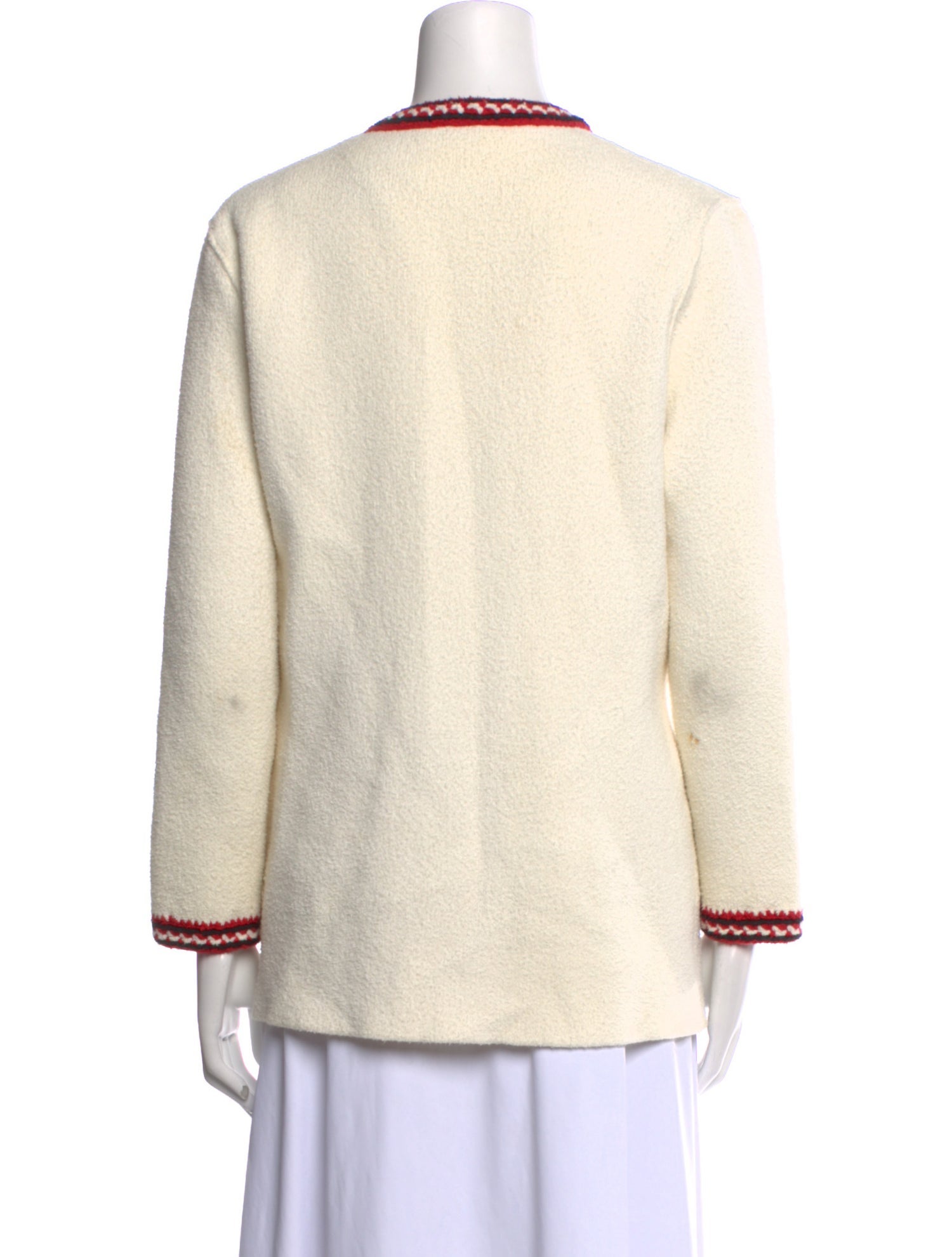 Sandro Striped V-Neck Sweater